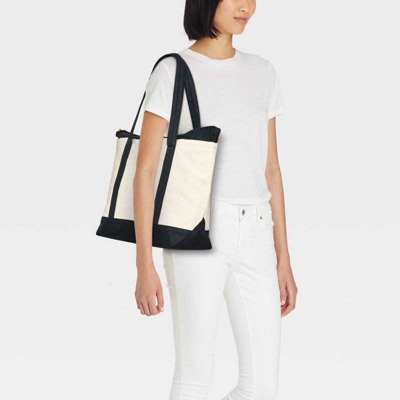 Essential Zip Tote Handbag - Universal Thread Off-White
