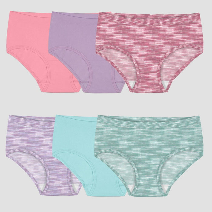 Fruit of the Loom Girls' 6pk Seamless Briefs - Colors May Vary 14-16