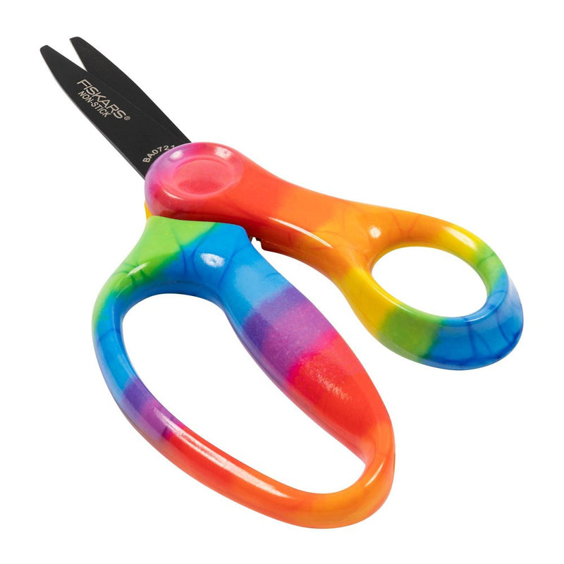 Fiskars 5" Non-Stick Deco Point Kids' Scissors Rainbow