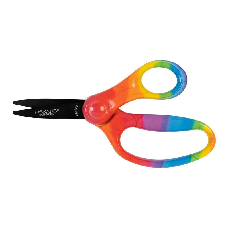 Fiskars 5" Non-Stick Deco Point Kids' Scissors Rainbow