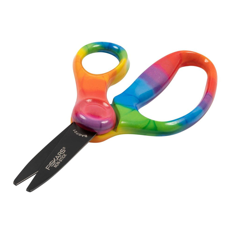 Fiskars 5" Non-Stick Deco Point Kids' Scissors Rainbow