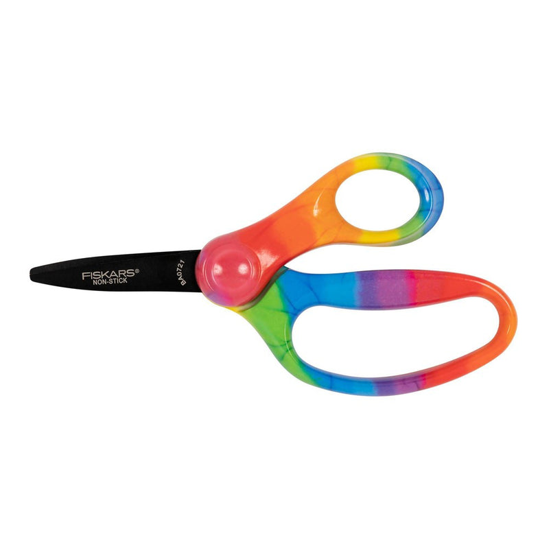 Fiskars 5" Non-Stick Deco Point Kids' Scissors Rainbow