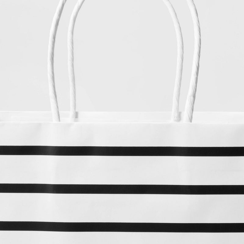 White Striped Small Gift Bag - Spritz