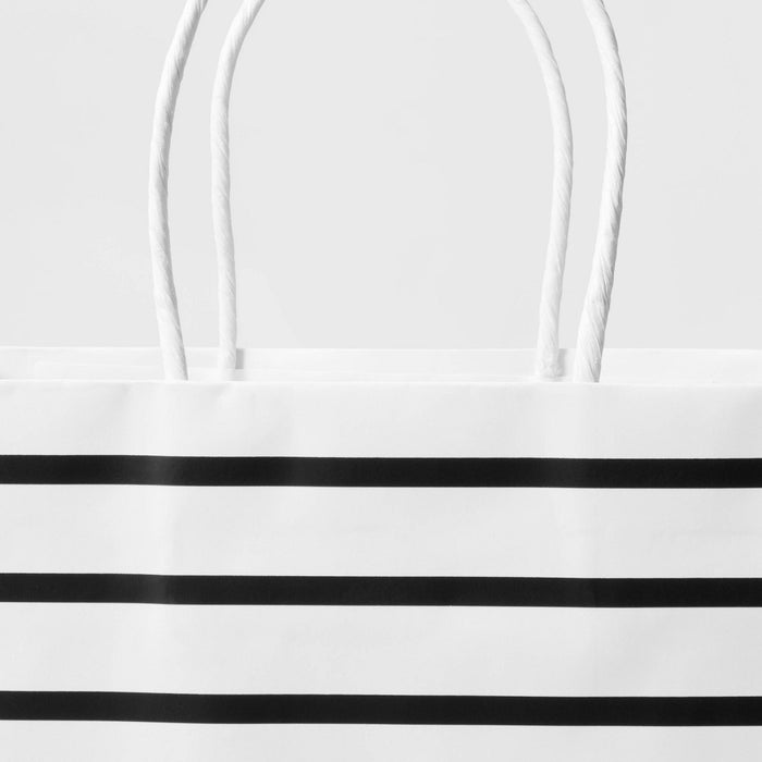 White Striped Small Gift Bag - Spritz