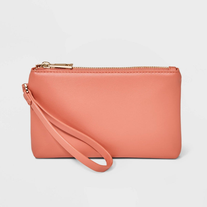 Wristlet Pouch Clutch - A New Day Apricot Orange