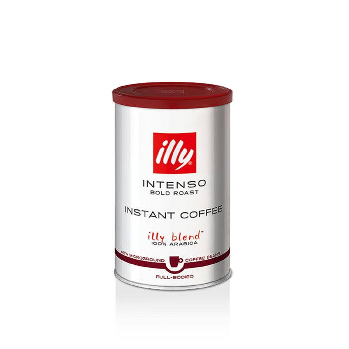 Illy Instant Coffee- 100% Arabica Coffee – Intenso Dark Roast – Warm Notes Of Cocoa & Dried Fruit - Easy Preparation - Convenient Coffee Instant Format - Roasted In Italy – 3.3 Ounce