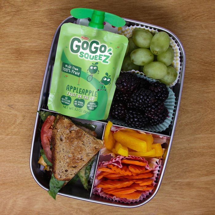 GoGo squeeZ Applesauce, Apple Apple - 3.2oz/4ct