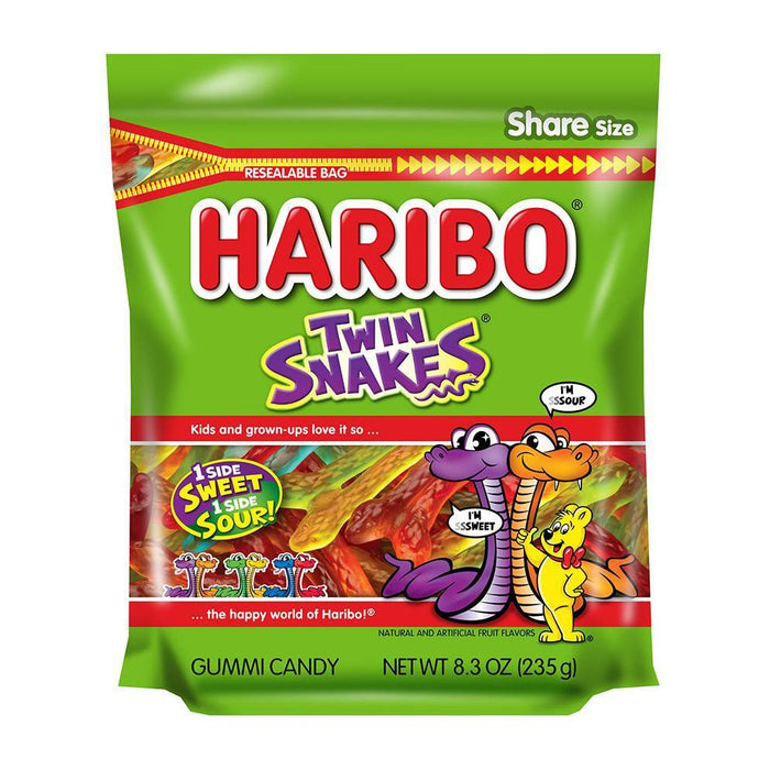 Haribo Twin Snakes - 8.3oz