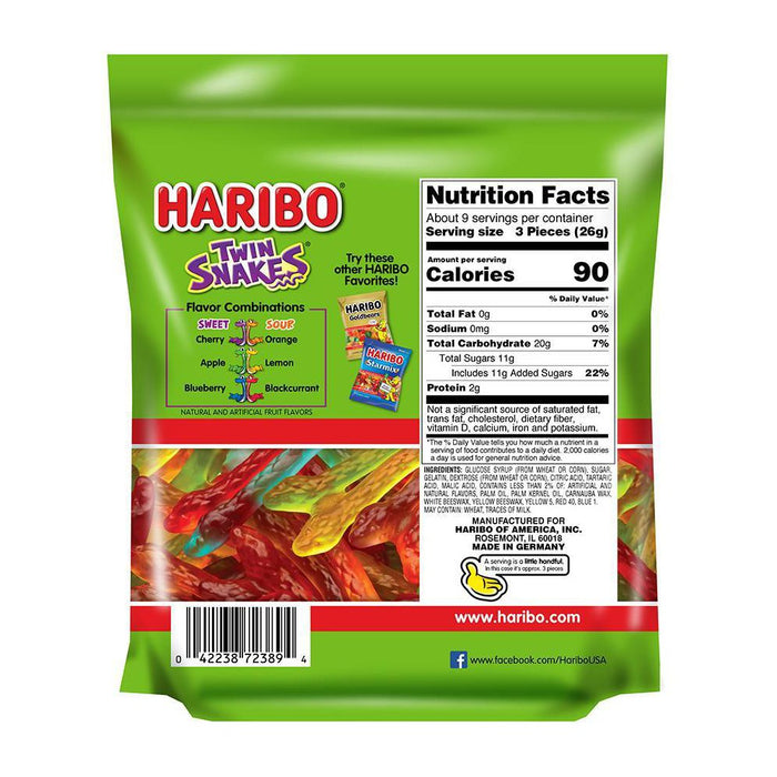 Haribo Twin Snakes - 8.3oz