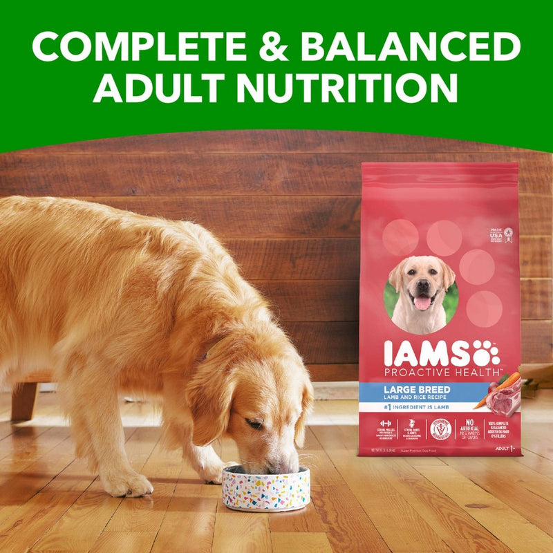 IAMS Proactive Health Lamb & Rice Recipe Large Breed Adult Dry Dog Food - 15lbs (LOCAL PICKUP ONLY)