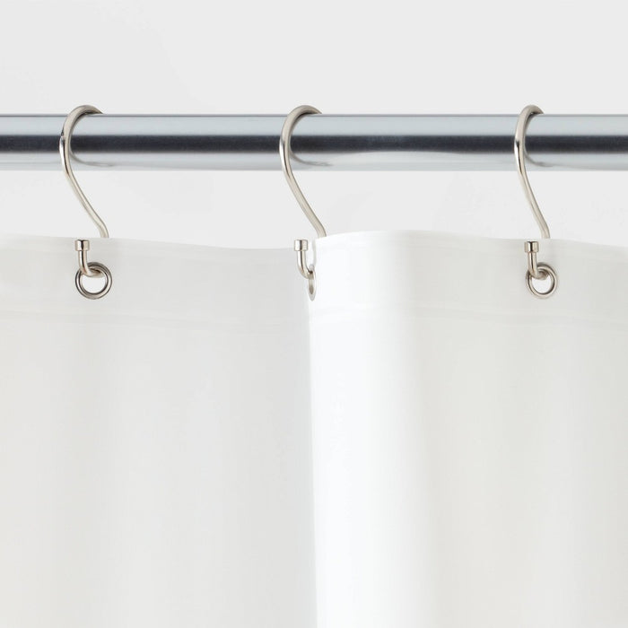71"x71" Mid Weight Color Shower Liner White - Threshold