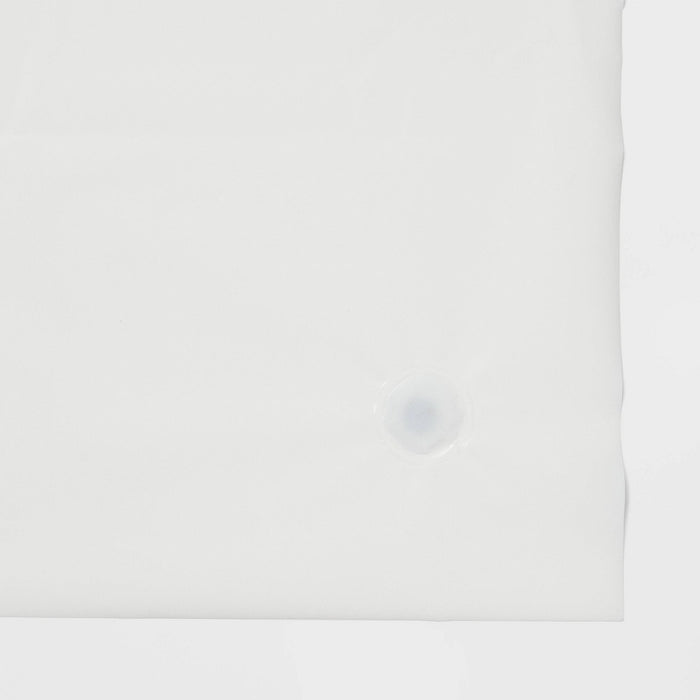 71"x71" Mid Weight Color Shower Liner White - Threshold