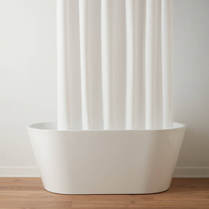 71"x71" Mid Weight Color Shower Liner White - Threshold