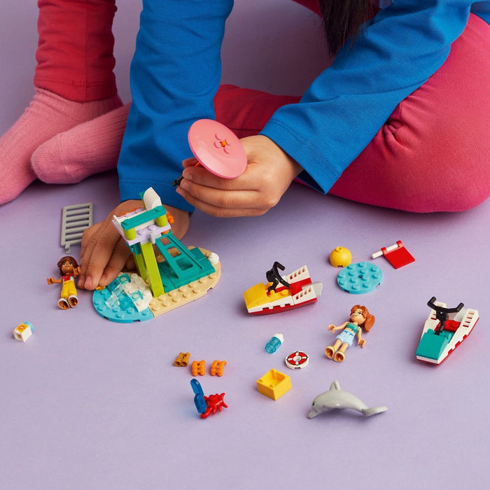 LEGO Friends Beach Water Scooter Lifeguard Toy with Mini Dolls 42623