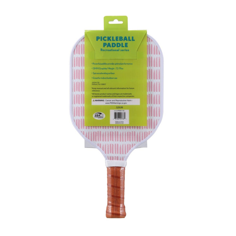 Double Sided Pickleball Paddle - Lemon/Pink Dash