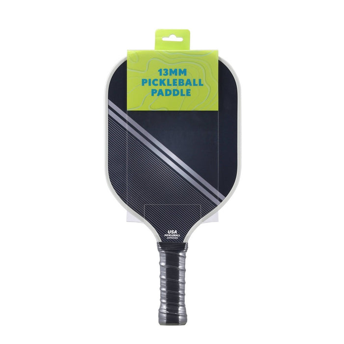 Double Sided Pickleball Paddle - Black/Gray Stripe