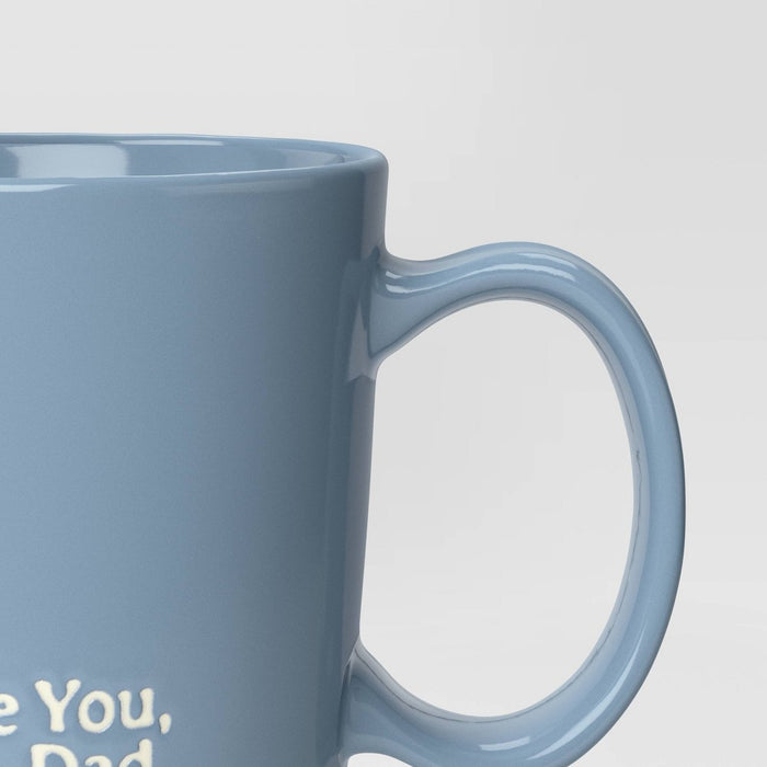 16oz Father's Day Stoneware Love You Dad Mug Blue - Threshold