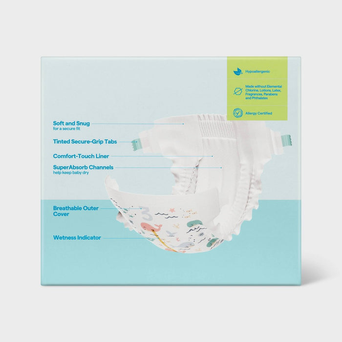 Disposable Diapers - Size 3 - 216ct - up&up