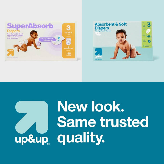Disposable Diapers - Size 3 - 216ct - up&up