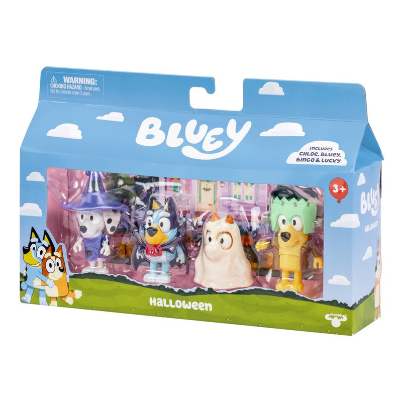 Bluey Costume Party Figures 4pk