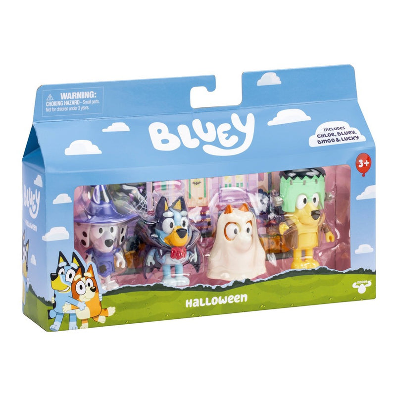Bluey Costume Party Figures 4pk