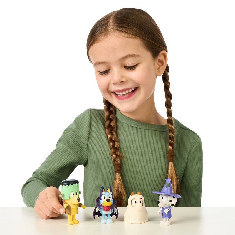 Bluey Costume Party Figures 4pk