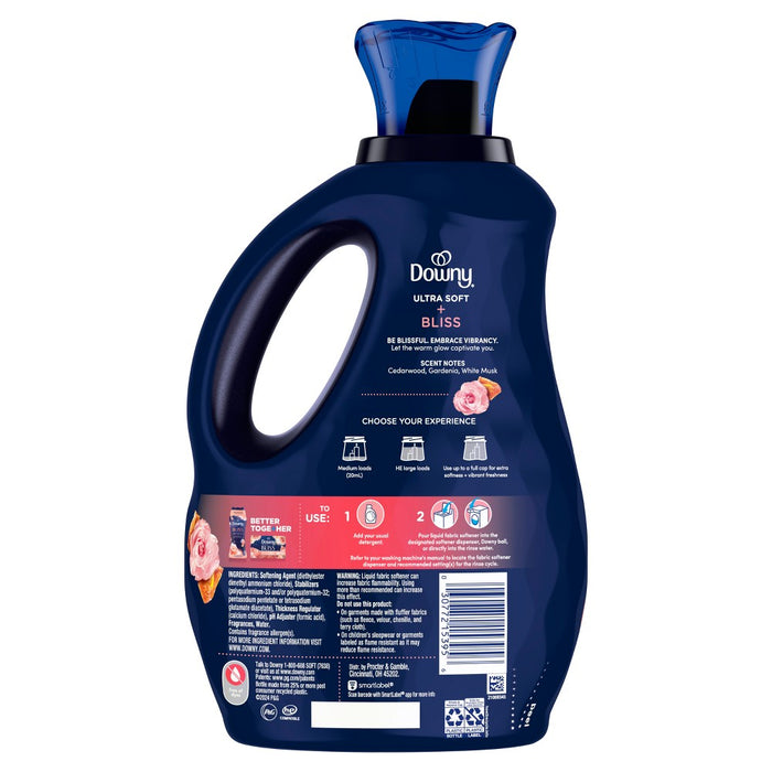 Downy Ultra Soft + Bliss Sparkling Amber & Rose Liquid Fabric Softener - 56 fl oz