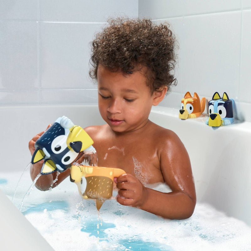Tomy Bluey Family Pourers - Nesting, Stacking Cups Bath Toy