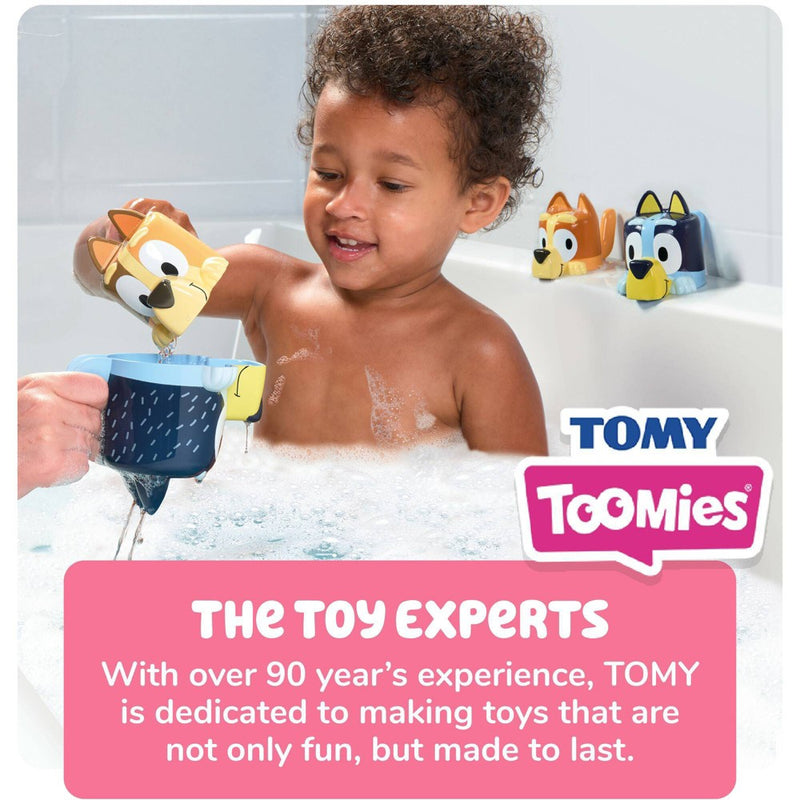 Tomy Bluey Family Pourers - Nesting, Stacking Cups Bath Toy