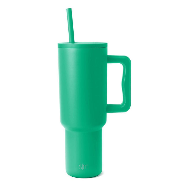 Simple Modern 24oz Stainless Steel Trek Island Straw Tumbler Green Mint