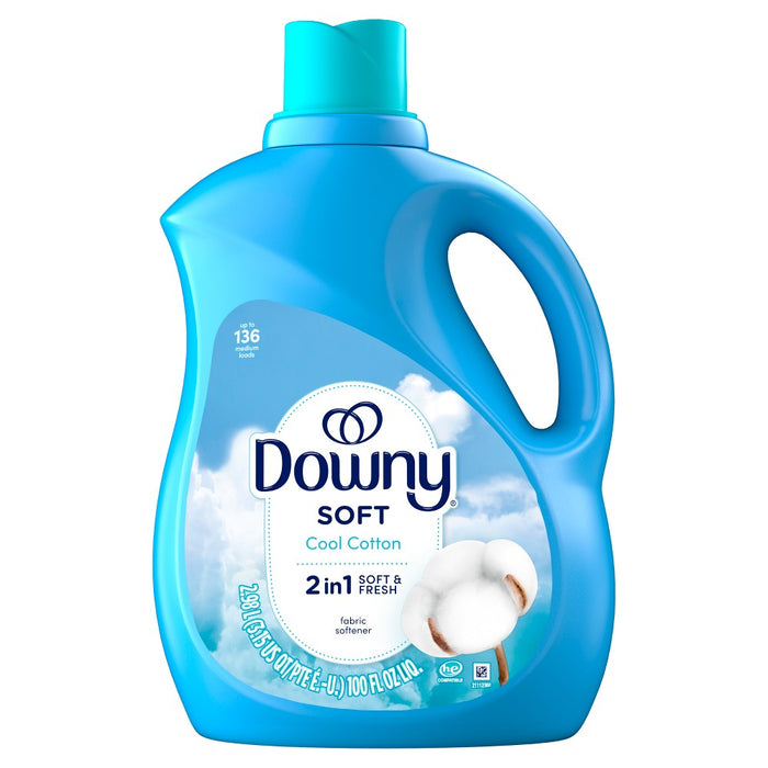 Downy Soft Cool Cotton Liquid Fabric Softener - 100 fl oz