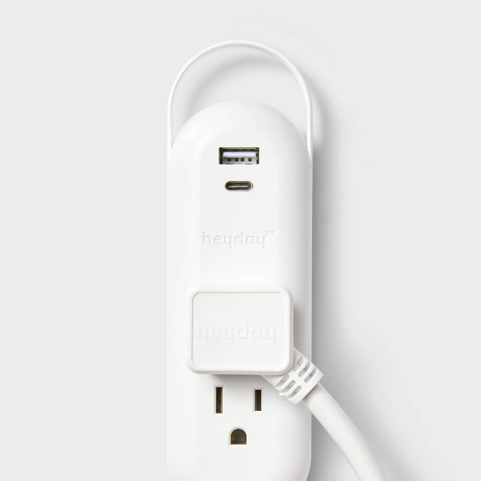 6' Indoor Cord with USB White - Heyday