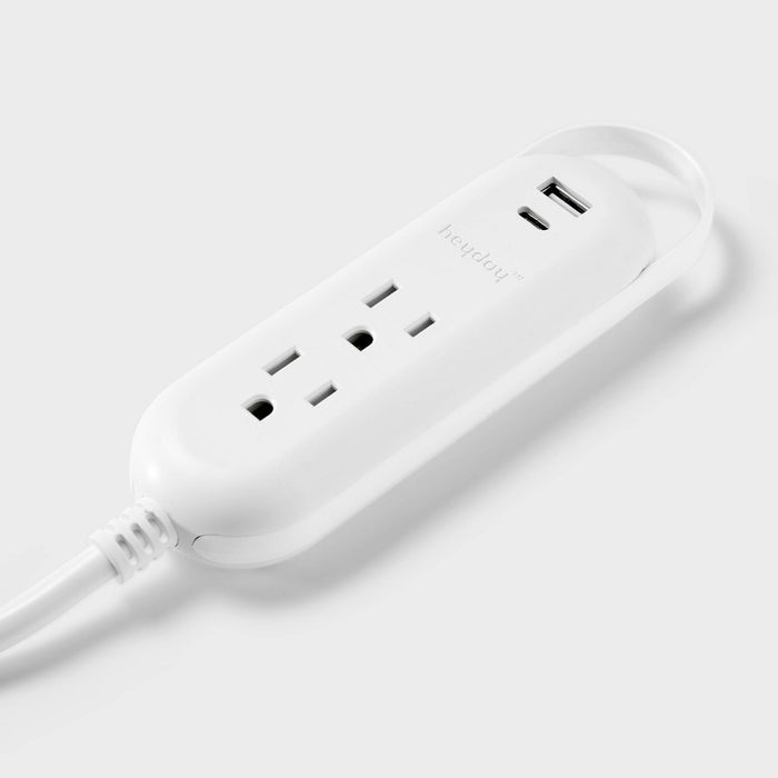6' Indoor Cord with USB White - Heyday
