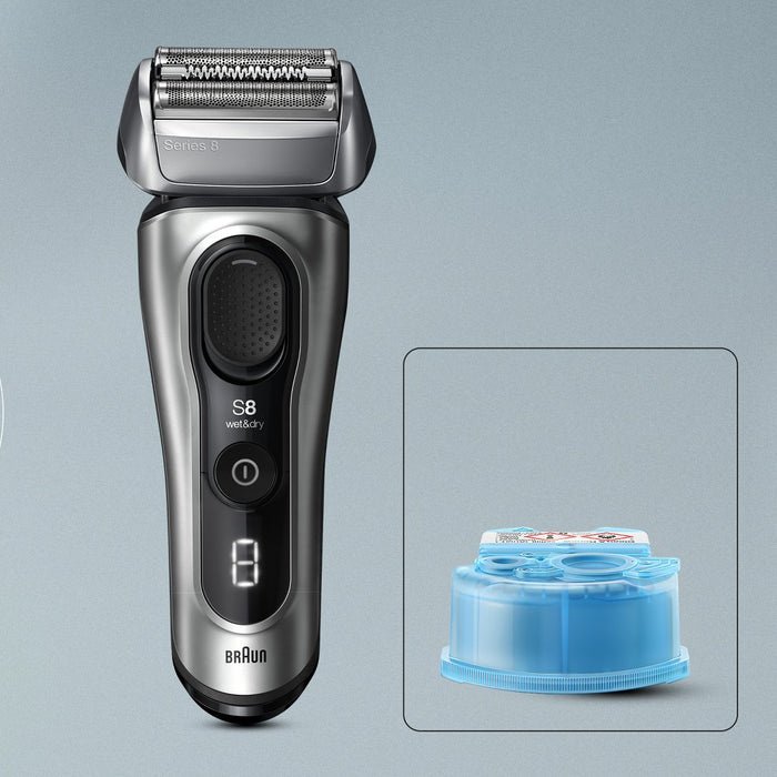 BRAUN SERIES 8-8567CC RECHARGEABLE WET & DRY SHAVER + SMARTCARE CENTER