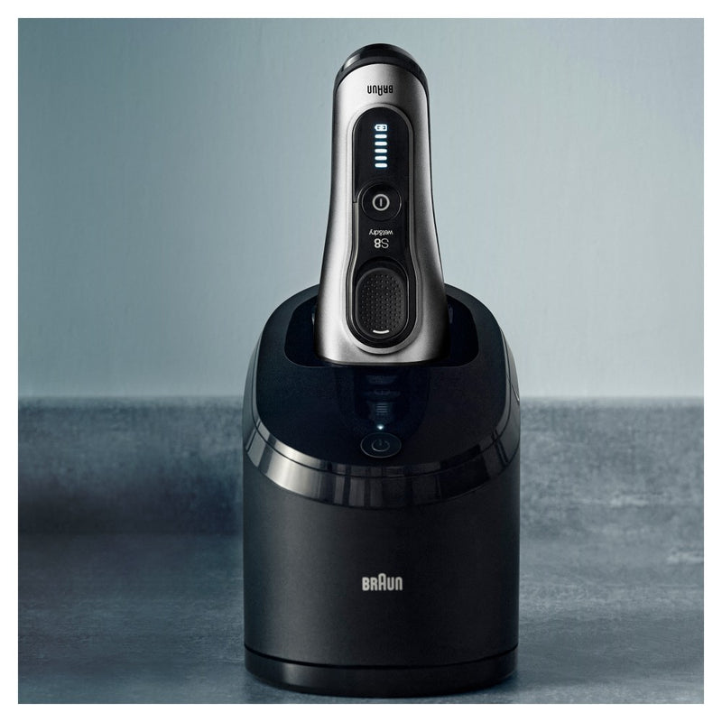 BRAUN SERIES 8-8567CC RECHARGEABLE WET & DRY SHAVER + SMARTCARE CENTER