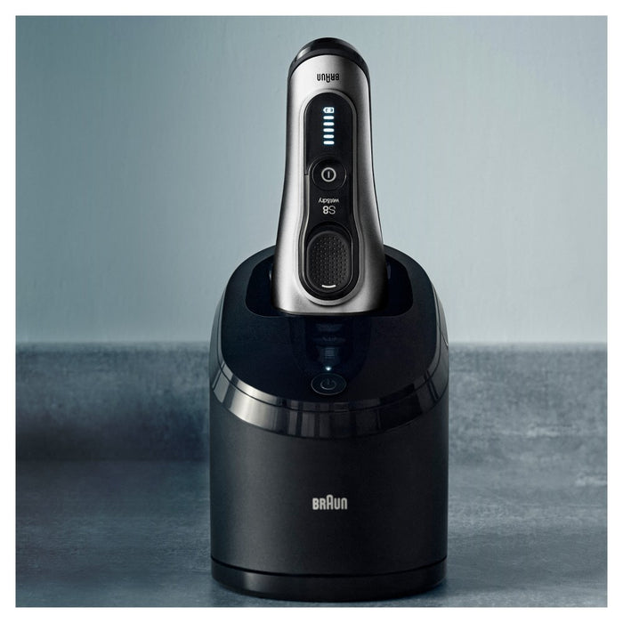 BRAUN SERIES 8-8567CC RECHARGEABLE WET & DRY SHAVER + SMARTCARE CENTER