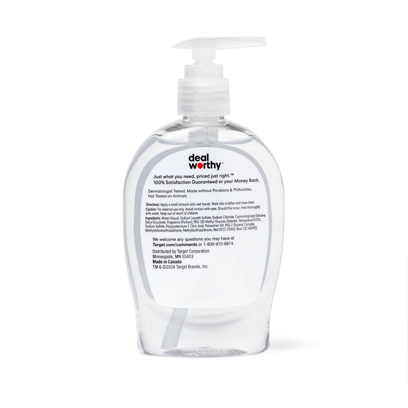 Gel Hand Soap - Clear - 7.5 fl oz - Dealworthy