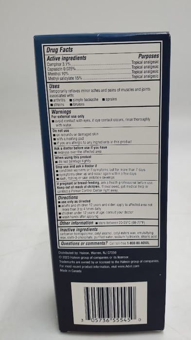 Advil Targeted Relief Pain Relieving Cream with Applicator - 2.5oz EXP: 07/2026