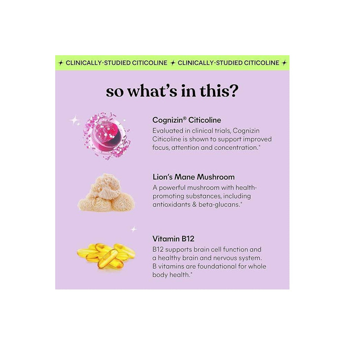 Lemme Concentration & Focus Vitamins Gummies - 50ct