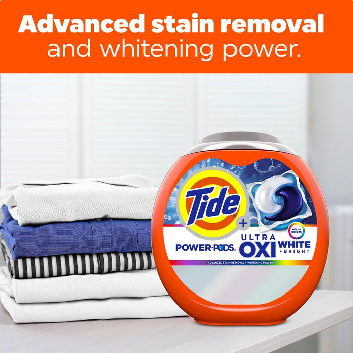 Tide Power Pods Ultra Oxi Whitening HE Compatible Laundry Detergent - 25ct