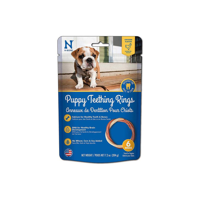 N-Bone Puppy Teething Ring Chicken Flavor
