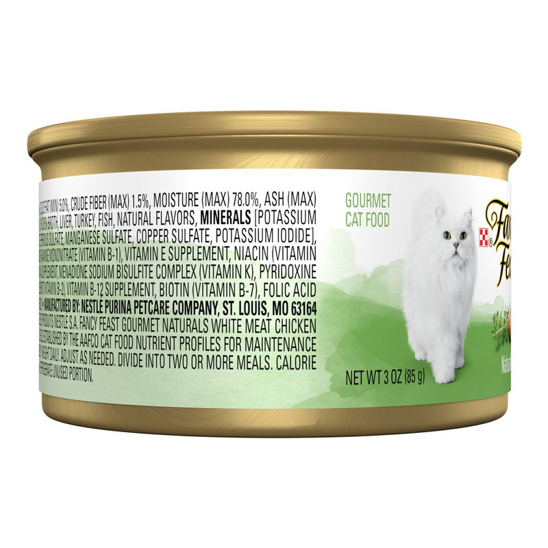 Fancy Feast Gourmet Naturals Whole Meat Chicken in Gravy Wet Cat Food - 3oz