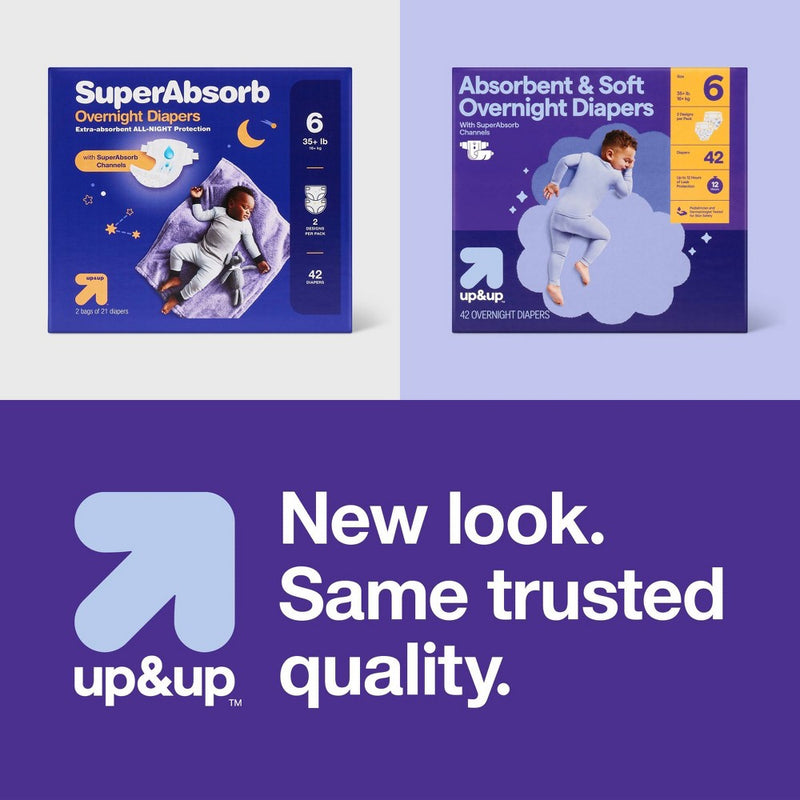 Disposable Overnight Diapers - Size 6 - 42ct - up&up