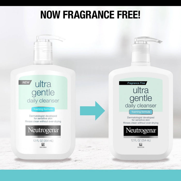 Neutrogena Ultra Gentle Foaming Facial Cleanser for Sensitive Skin - 12 fl oz