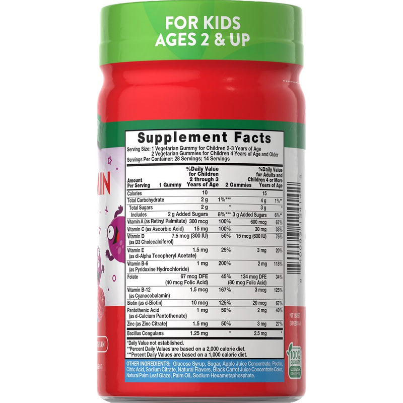 Nature's Truth Kids' Multivitamin + Probiotic Gummy - 28ct