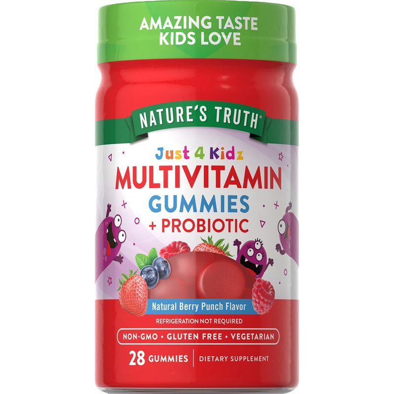 Nature's Truth Kids' Multivitamin + Probiotic Gummy - 28ct