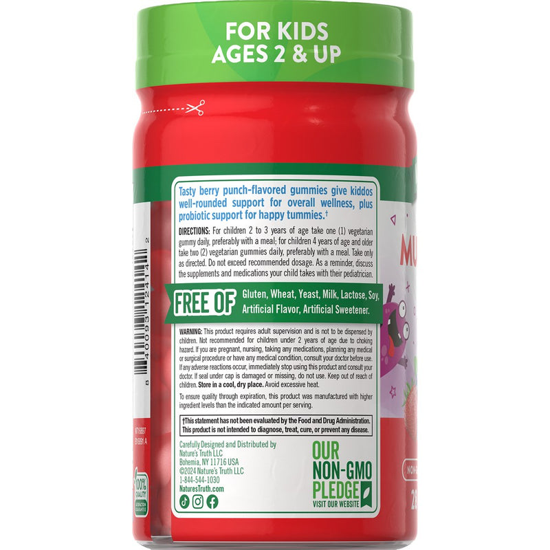 Nature's Truth Kids' Multivitamin + Probiotic Gummy - 28ct