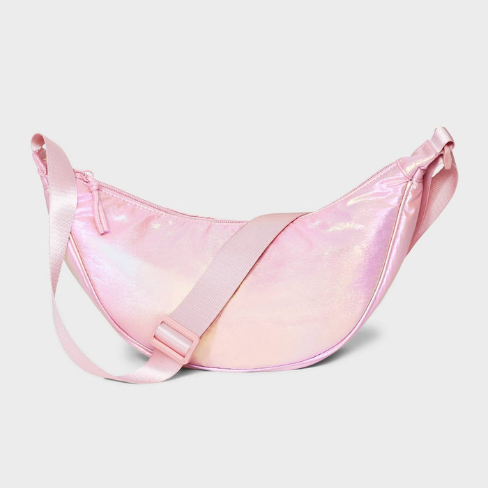 Girls' Crescent Crossbody Bag - art class Pink