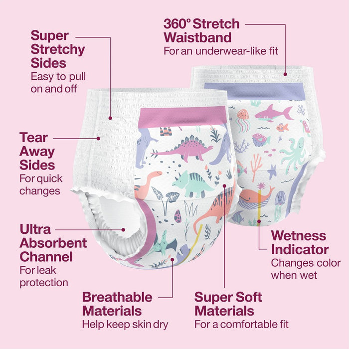 Girls' Disposable Training Pants - 3T-4T - 86ct - up&up