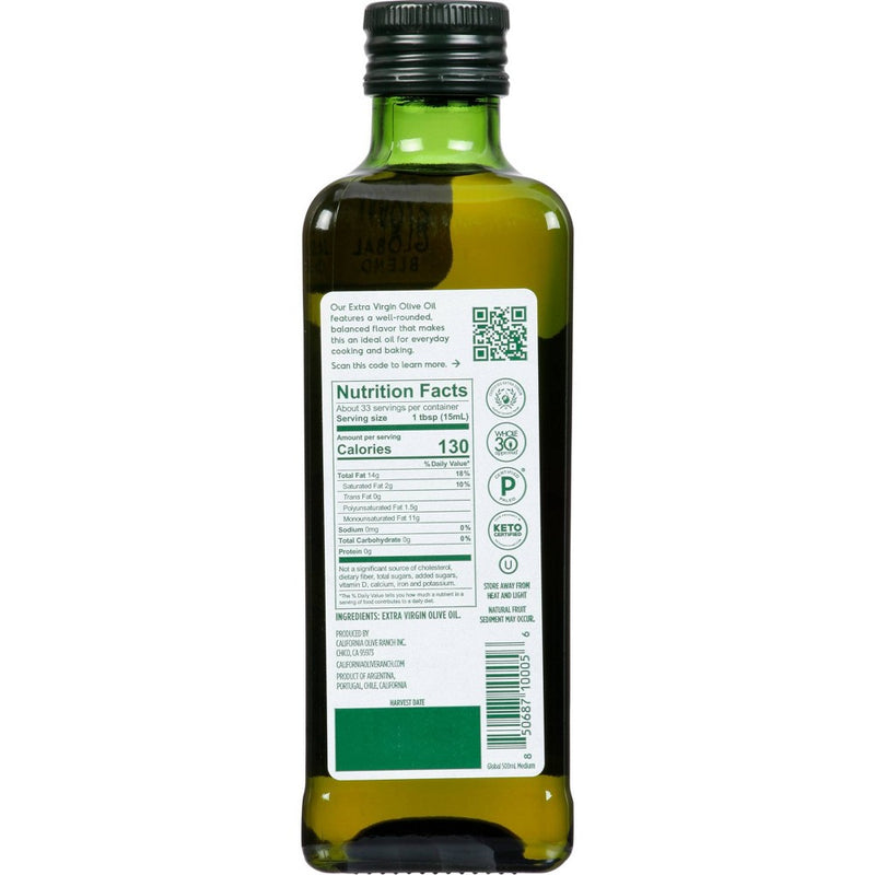 California Olive Ranch Global Blend Extra Virgin Olive Oil - 16.9 fl oz